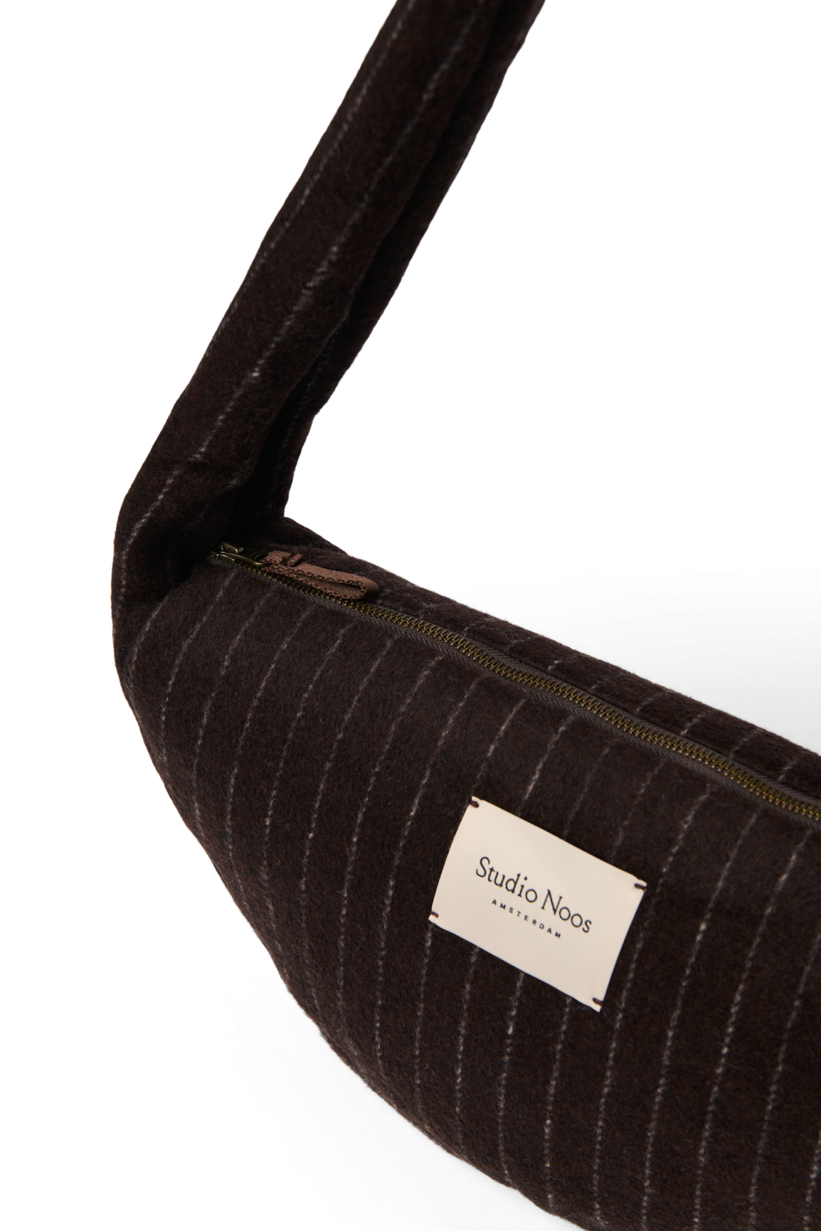Studio Noos - Mini Cross Body Tasche Flannel Chalkstripe Brown