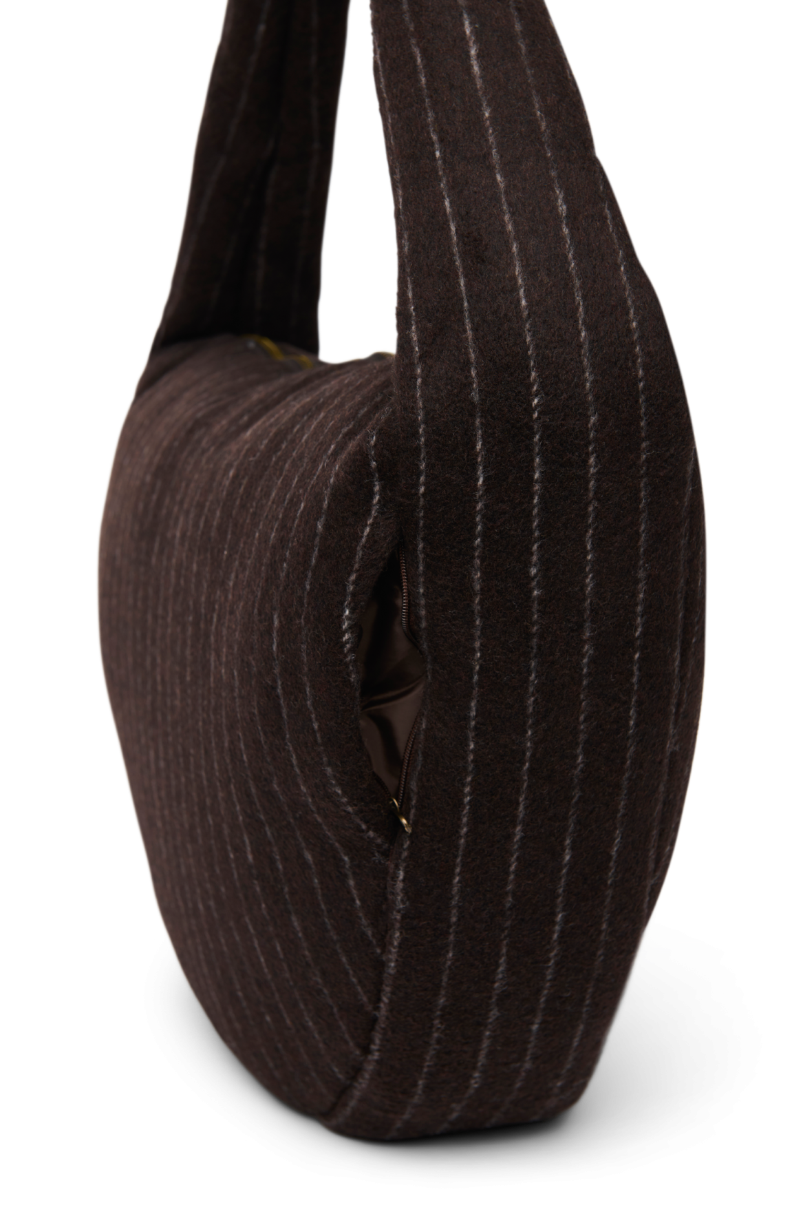 Studio Noos - Cross Body Tasche Flannel Chalkstripe Brown