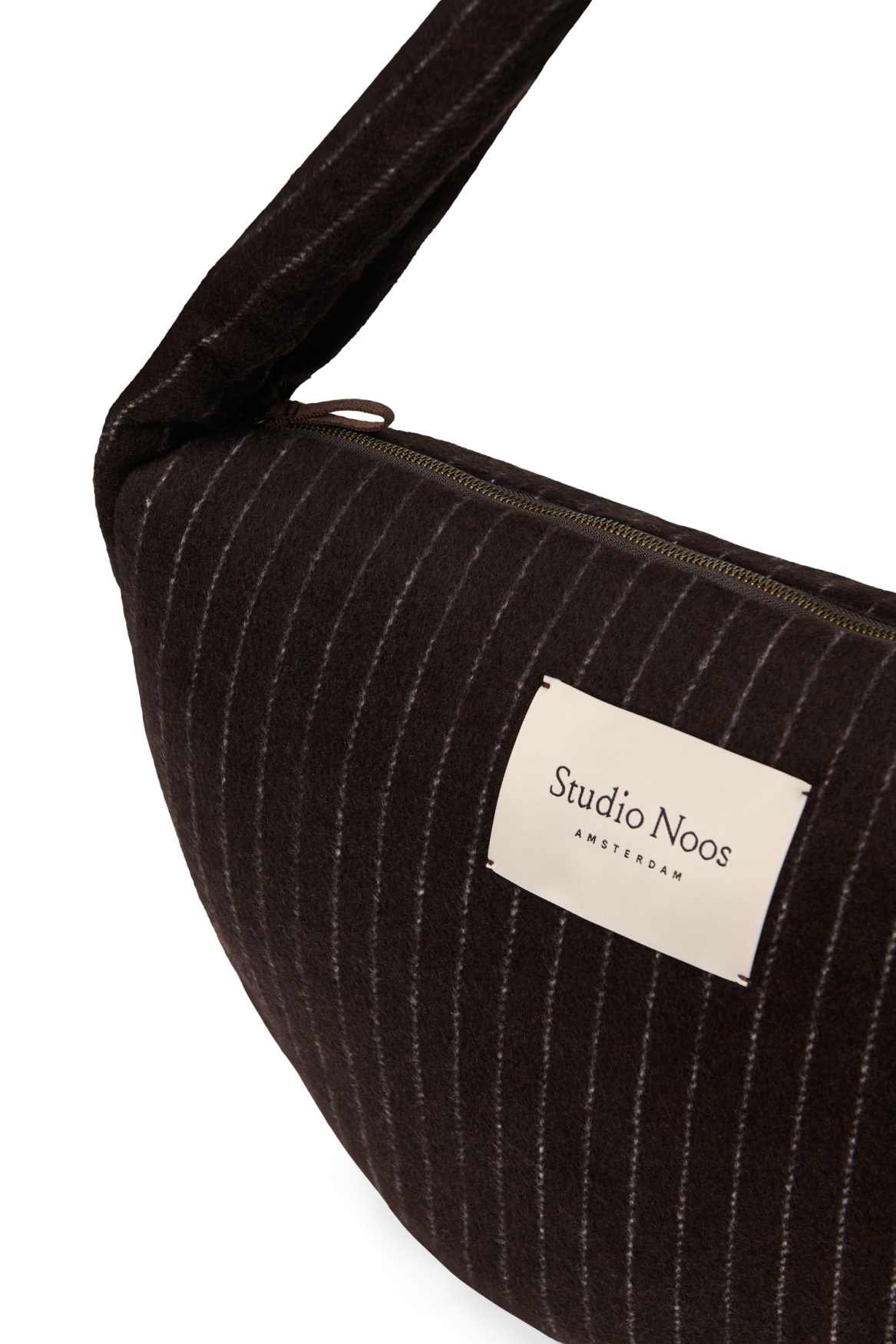 Studio Noos - Cross Body Tasche Flannel Chalkstripe Brown