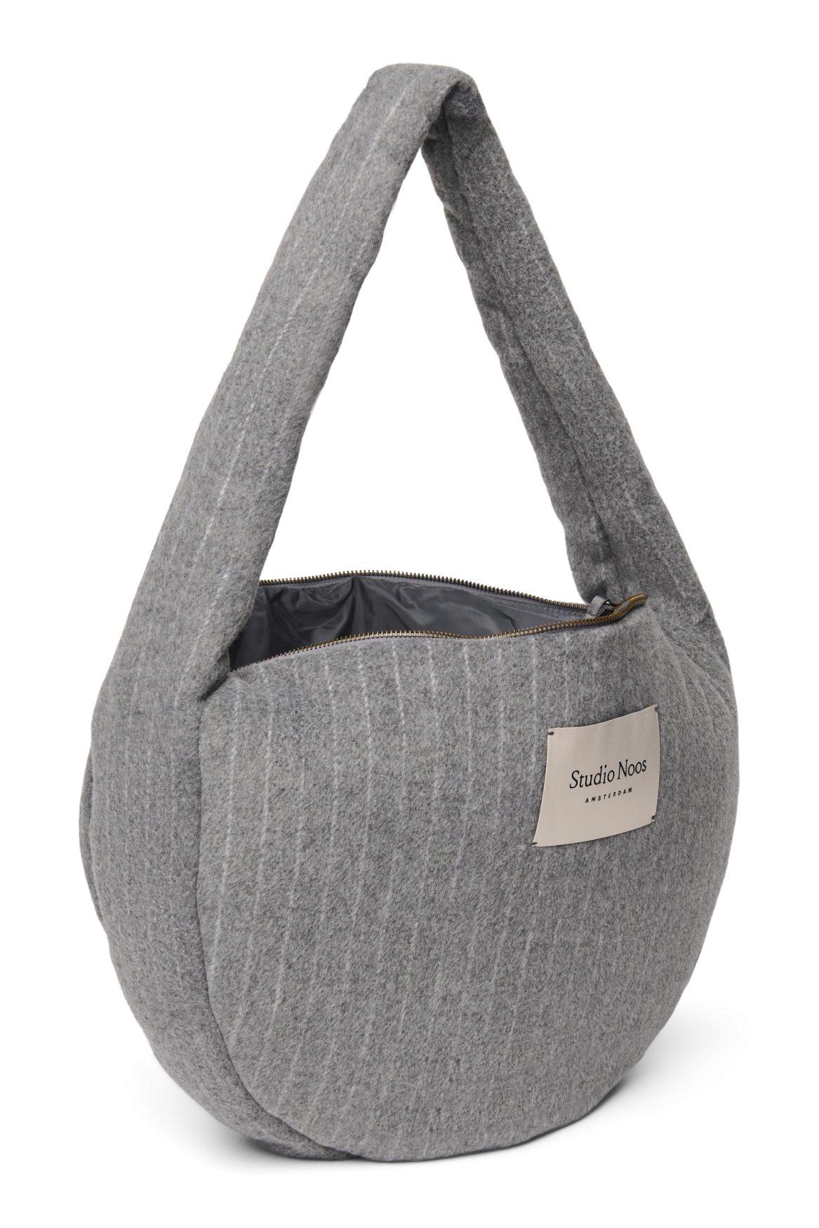 Studio Noos - Cross Body Tasche Flannel Chalkstripe Light Grey