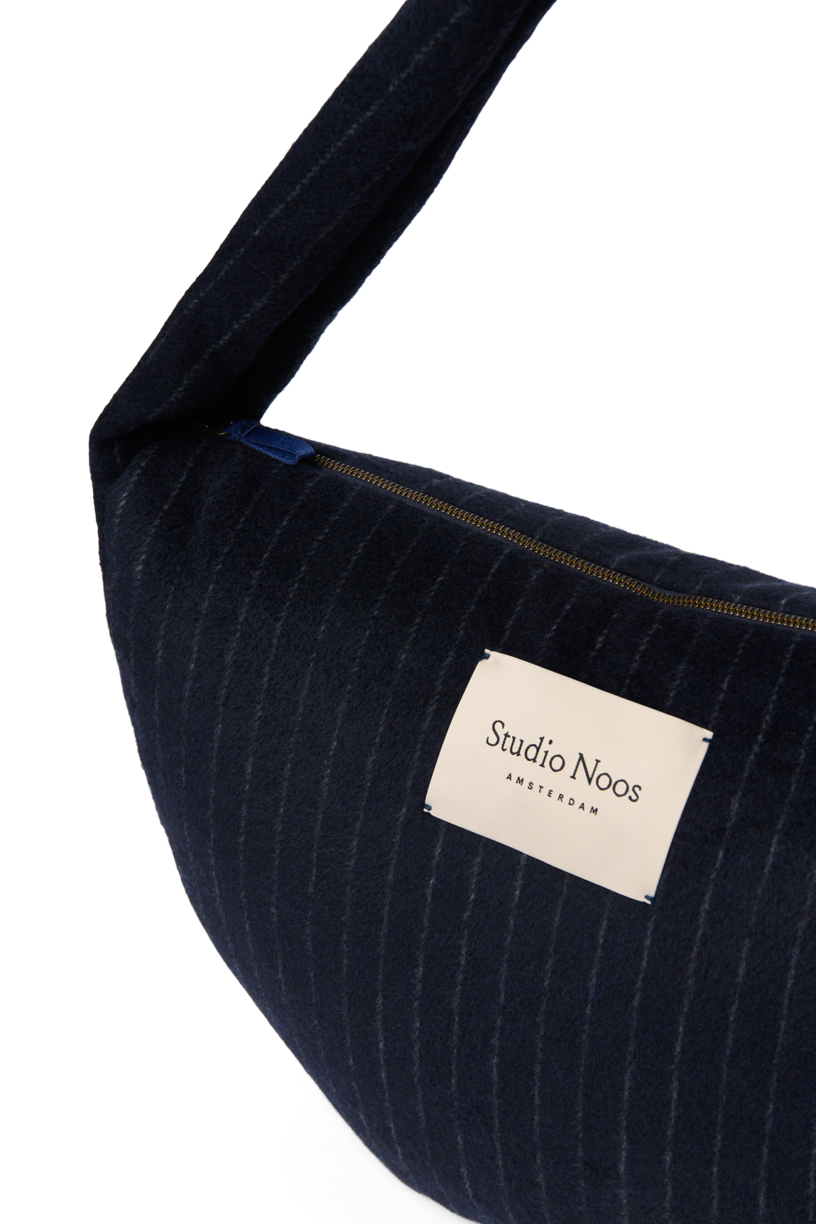 Studio Noos - Cross Body Tasche Flannel Chalkstripe Dark Blue