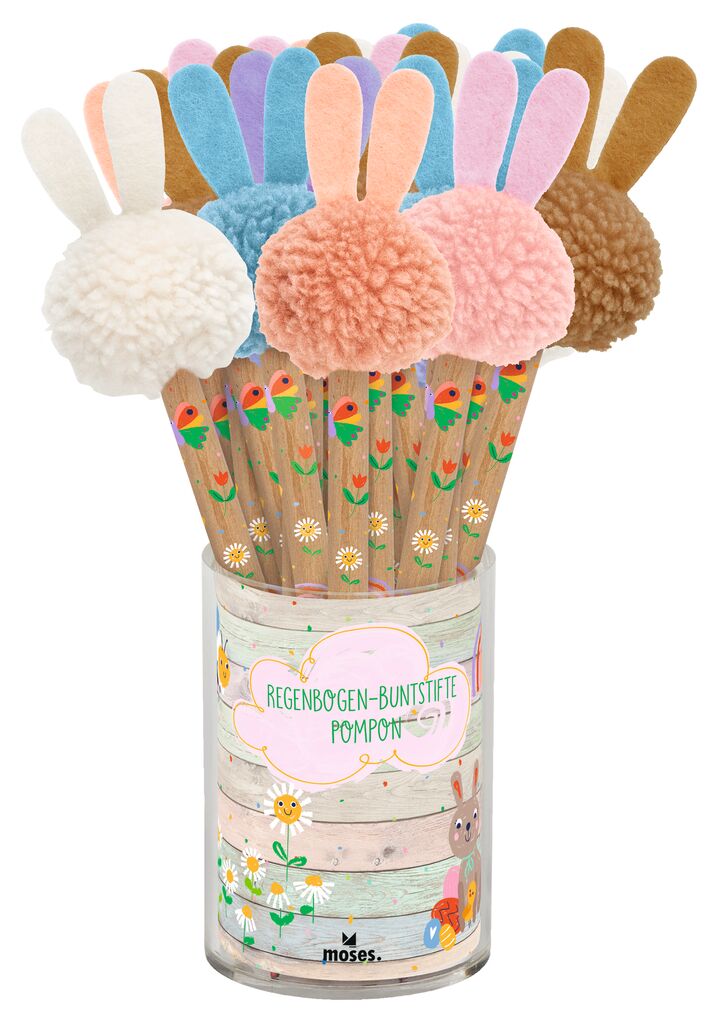 moses - Regenbogen-Buntstift Pompom