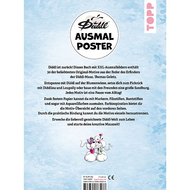 TOPP - Diddl: 30 Ausmalposter