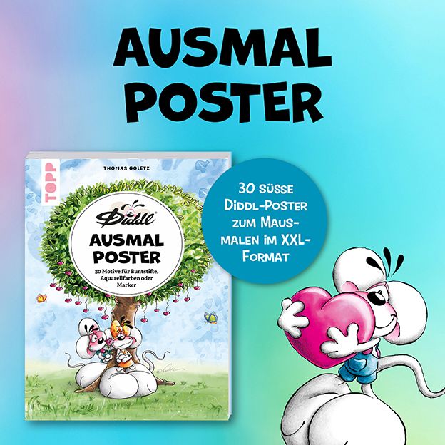 TOPP - Diddl: 30 Ausmalposter