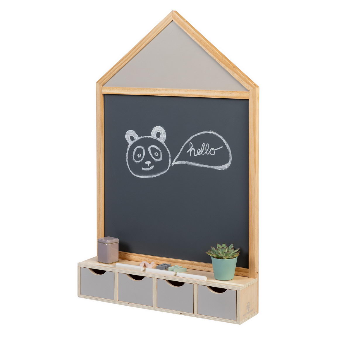 Musterkind - Kreidetafel JUNCUS natur/warmgrau