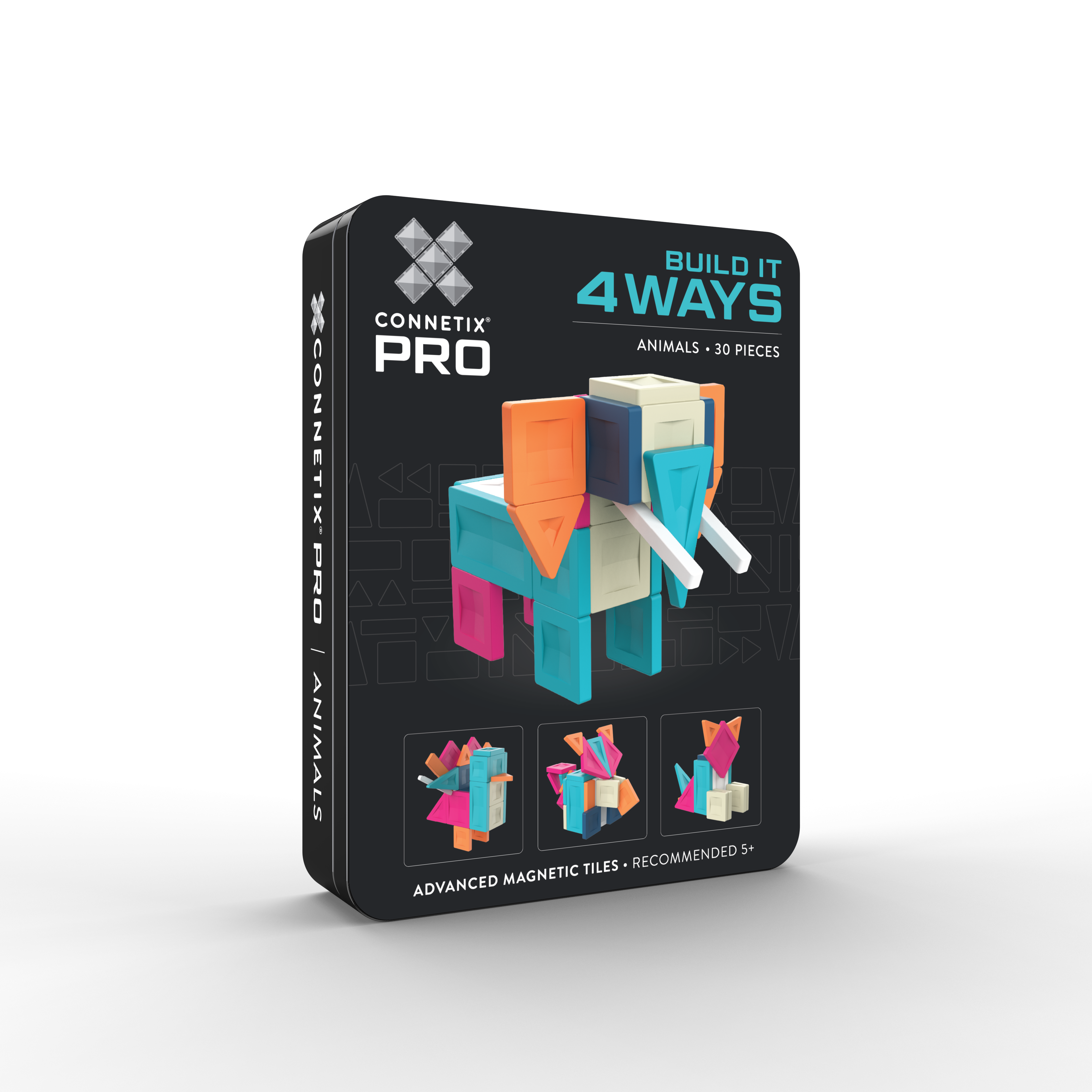 connetix - Magnetbausteine PRO Build It 4 Ways: Tiere