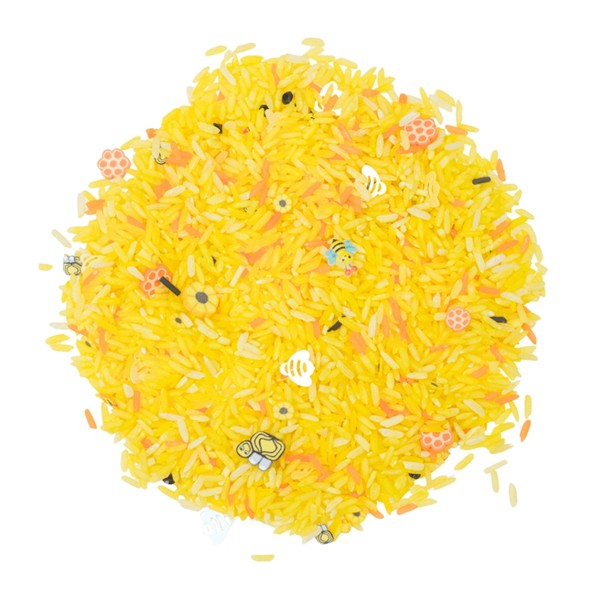 Leukmetletters - Sensorikspielzeug Play Rice 400g Honig-Mix