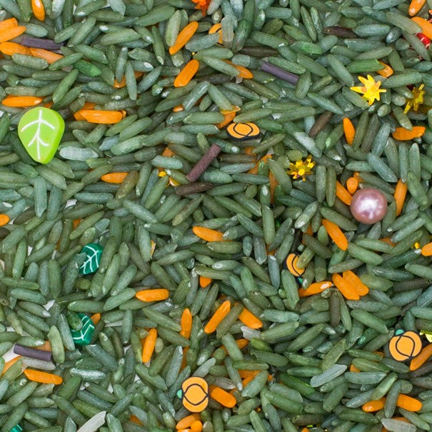 Leukmetletters - Sensorikspielzeug Play Rice 400g Waldmischung
