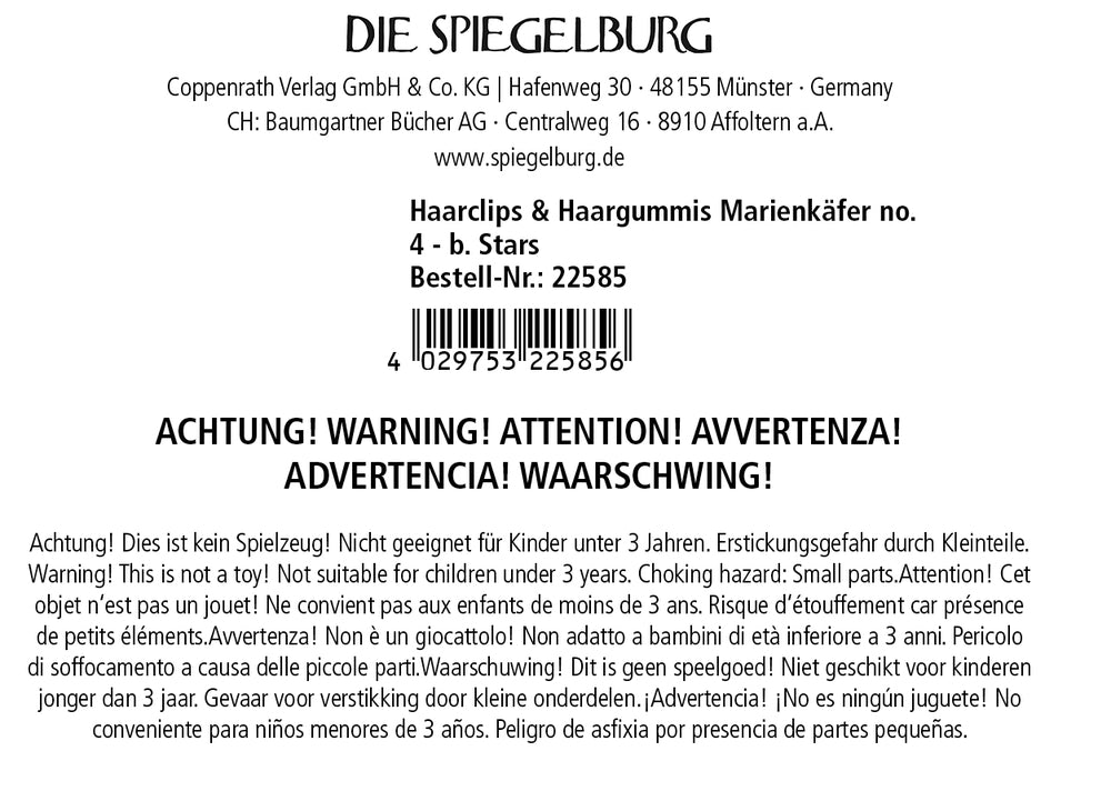 Spiegelburg - Haarclips & Haargummis Marienkäfer