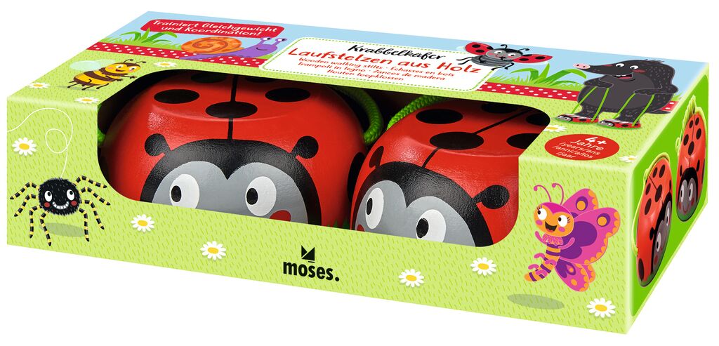 moses - Krabbelkäfer Laufstelzen aus Holz