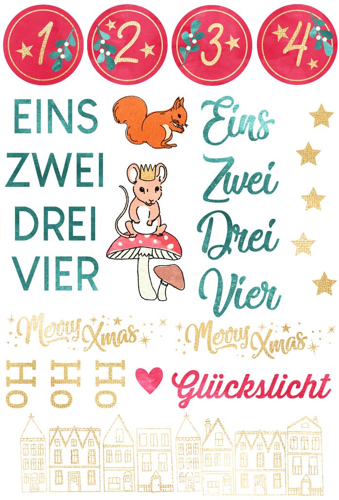 moses - Kerzen-Tattoos Winterwunder