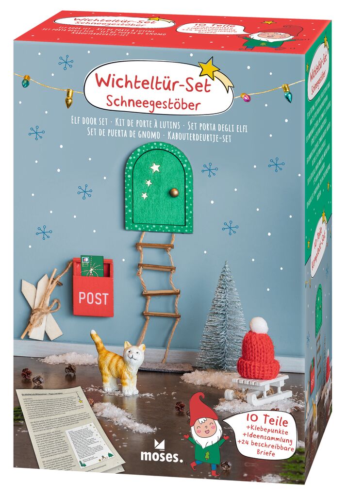 moses - Wichteltür-Set Schneegestöber