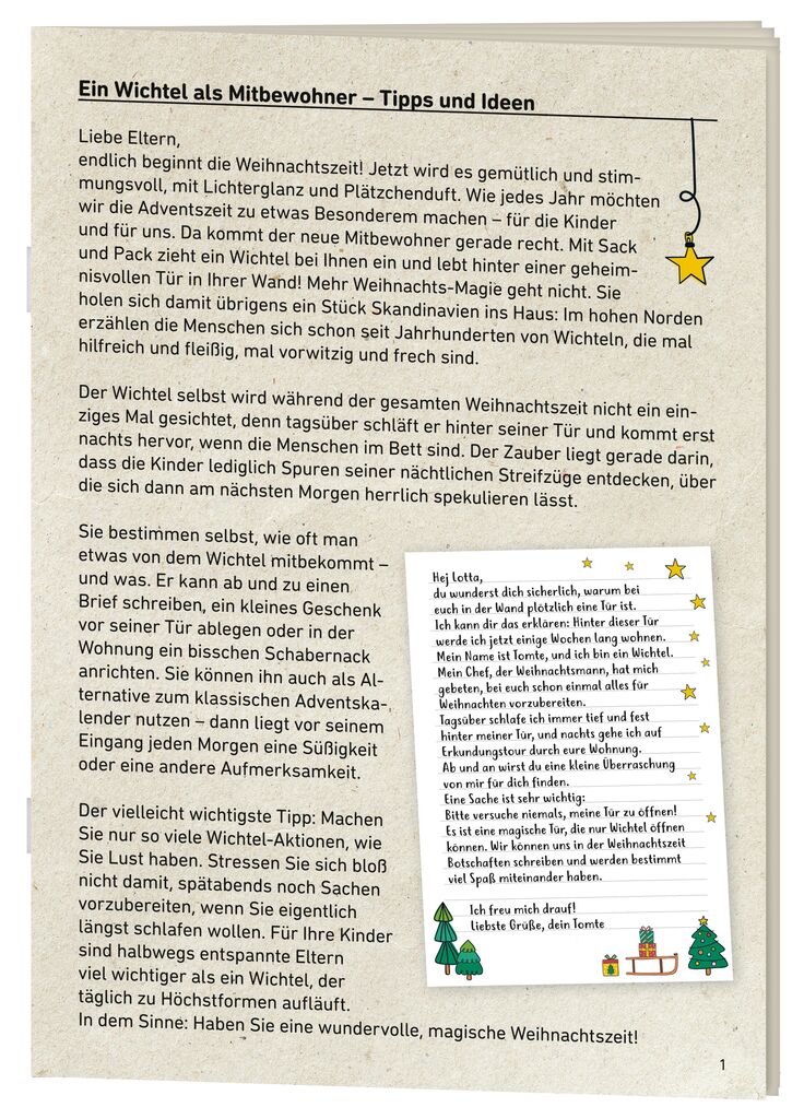 moses - Wichteltür-Set Schneegestöber