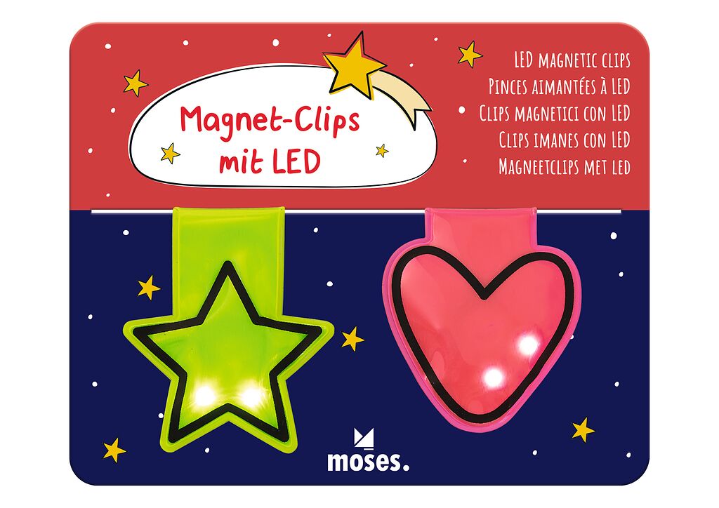 moses - Magnet-Clips mit LED Winterzauber