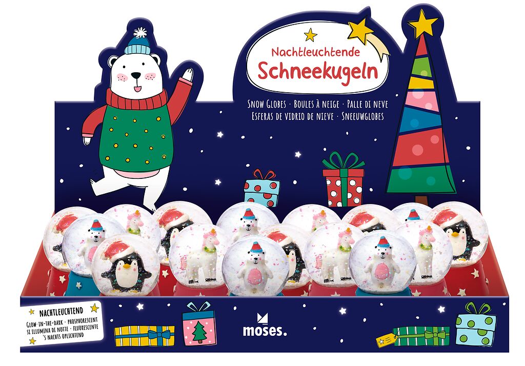 moses - Nachtleuchtende Schneekugel