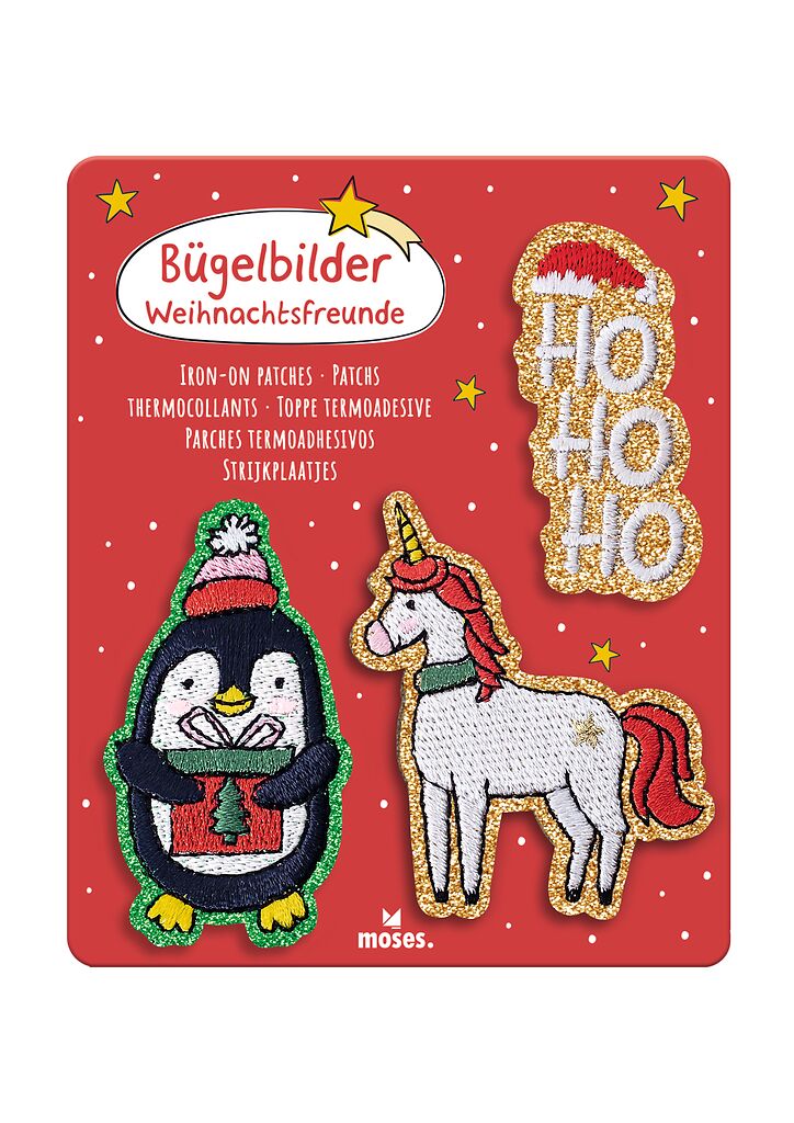 moses - Bügelbilder Weihnachtsfreunde 3er Set