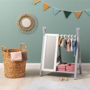 Musterkind - Puppen-Garderobe VIOLA grau/weiß
