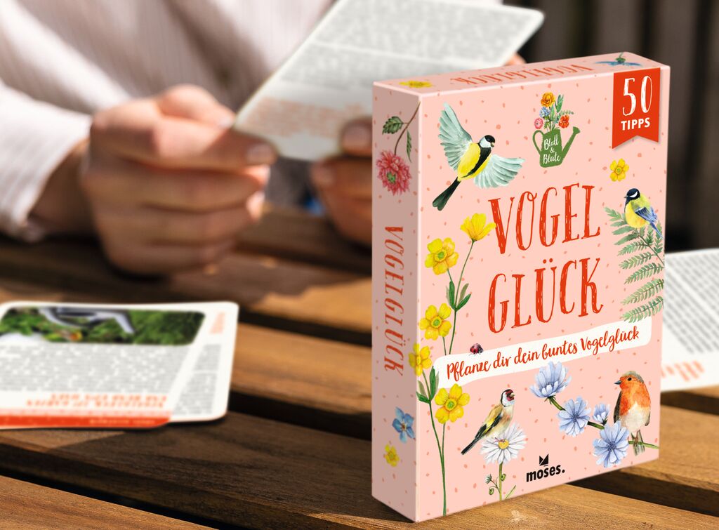 moses - Blatt & Blüte Vogelglück Kartenset