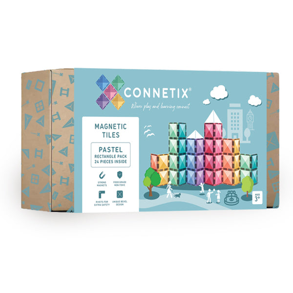 connetix - Magnetbausteine Pastel Rectangle Pack 24-tlg.