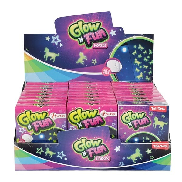 Toi-Toys - Glow-in-the-dark Dekosticker Pferde