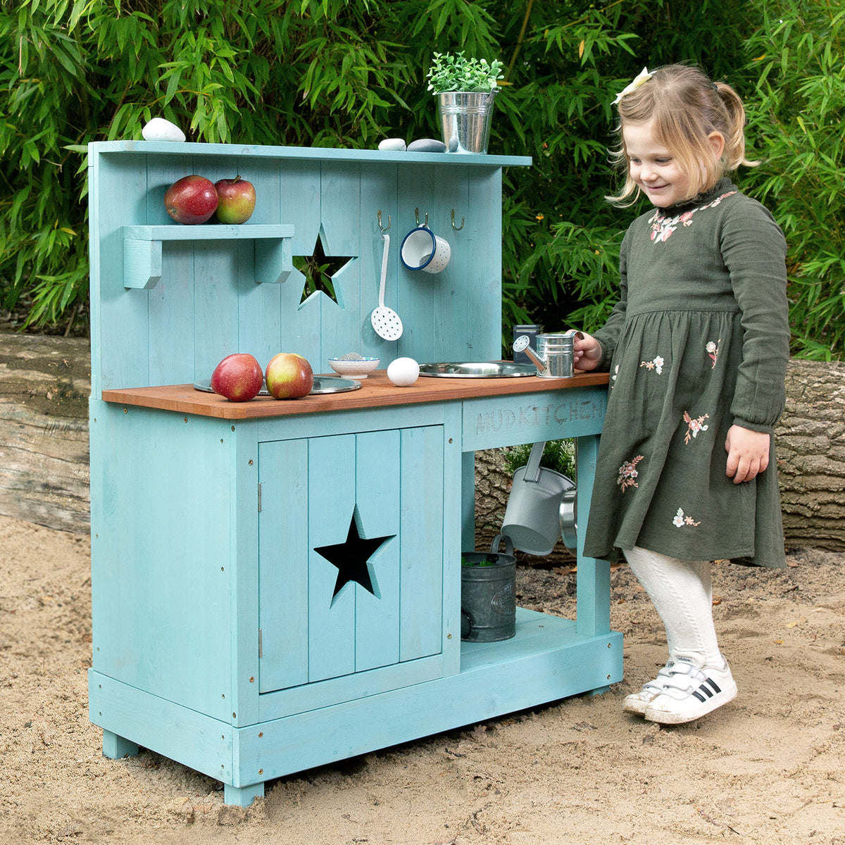 MUDDY BUDDY ® - Matschküche "Adventurer Star" petrolblau