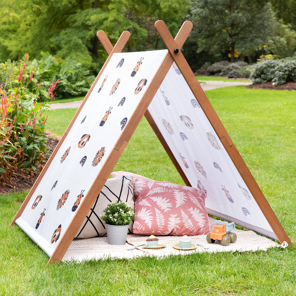MUDDY BUDDY ® - Sandkasten mit Zelt "Safari Seeker" kakaobraun