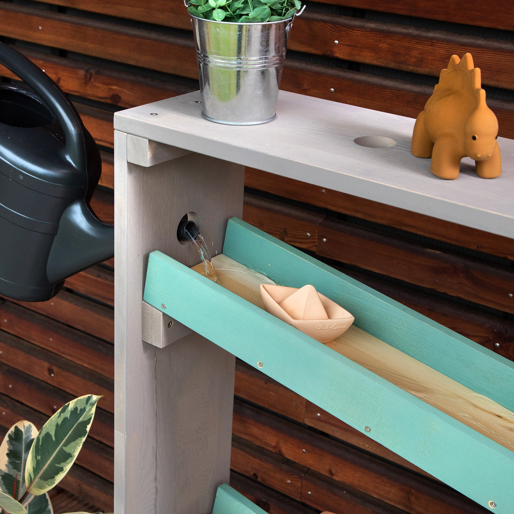MUDDY BUDDY ® - Wasserbahn „Aqua Tower“ warmgrau-salbei