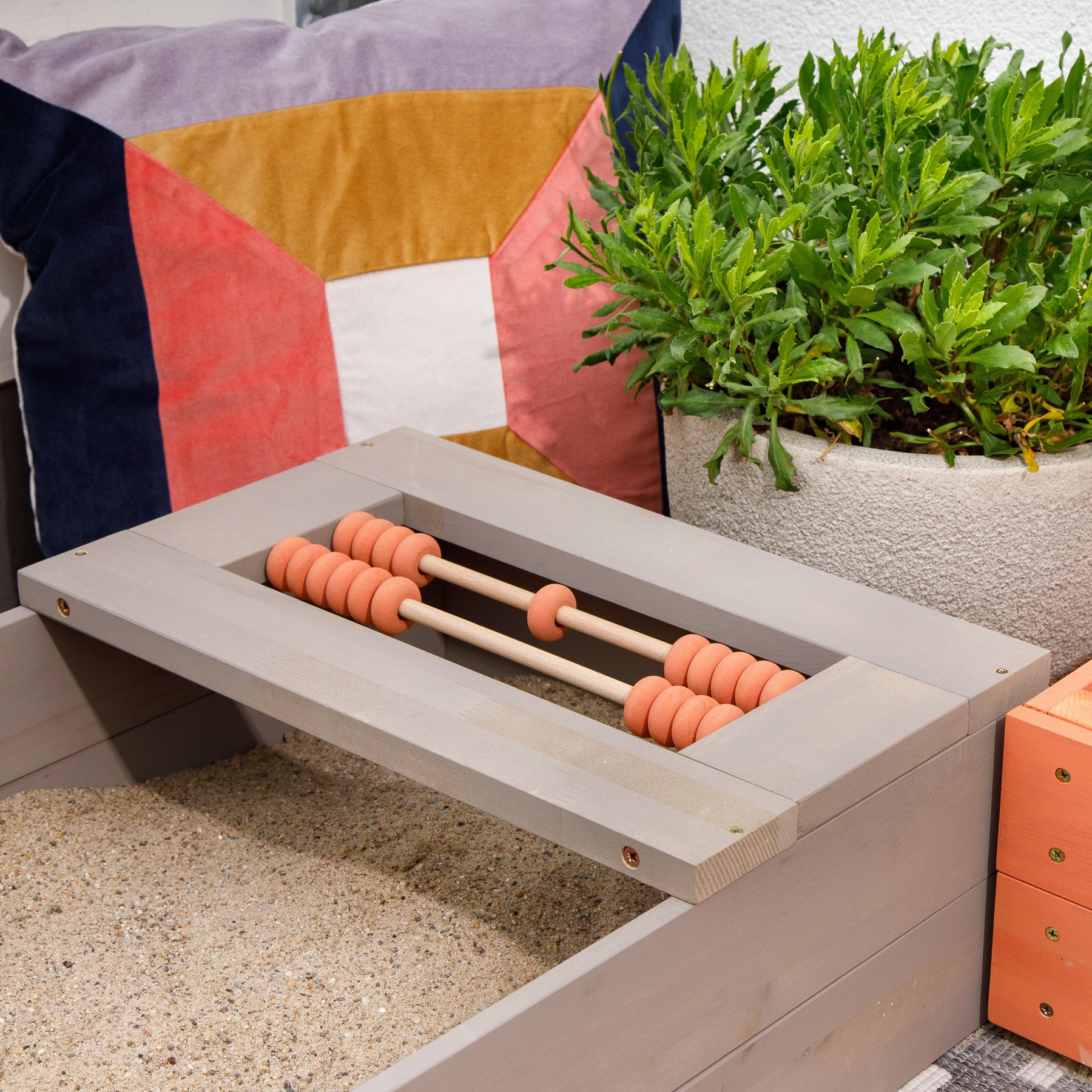 MUDDY BUDDY ® - Sandkasten "Flexy Style" warmgrau - lachs