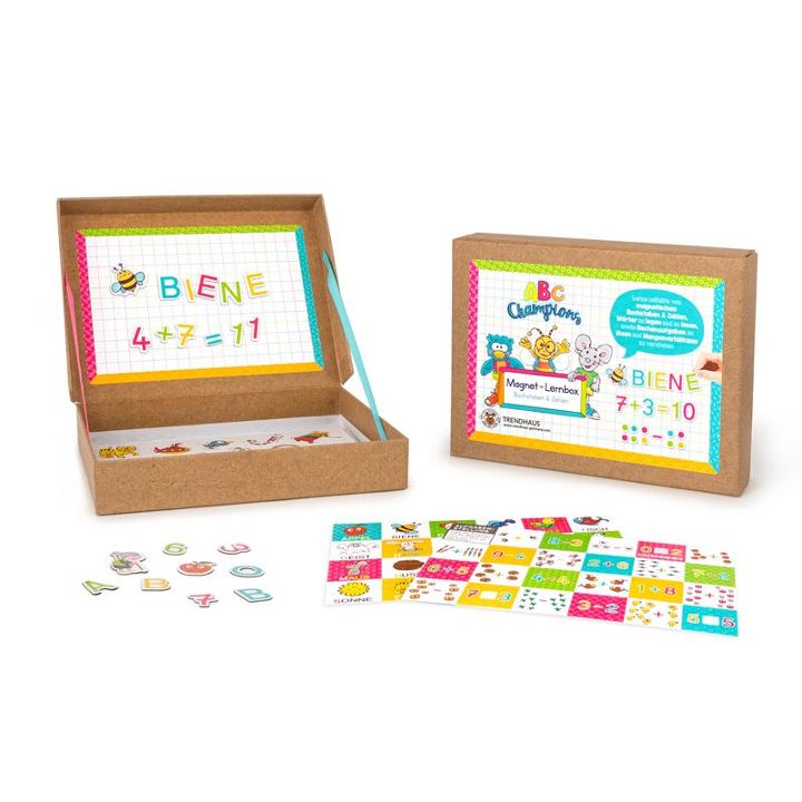 Trendhaus - ABC CHAMPIONS Magnet-Lernbox Buchstaben & Zahlen