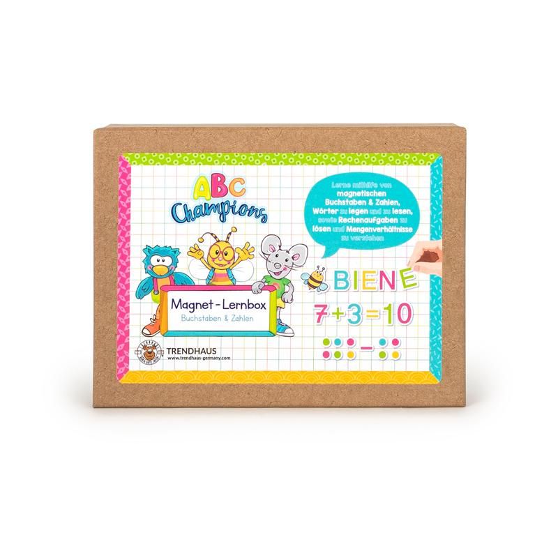 Trendhaus - ABC CHAMPIONS Magnet-Lernbox Buchstaben & Zahlen