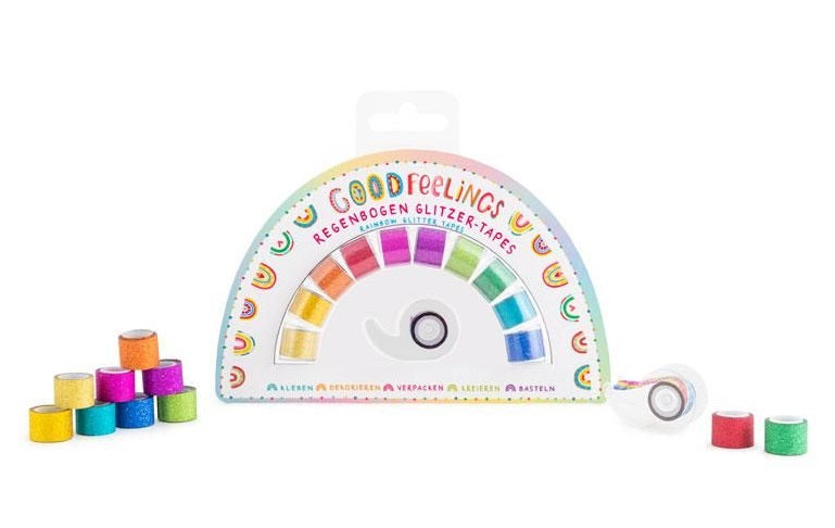 Trendhaus - GOOD FEELING Glitzer-Tapes Rainbow