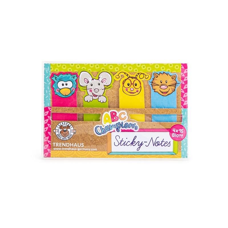 Trendhaus - ABC CHAMPIONS Sticky Notes 4er-Set