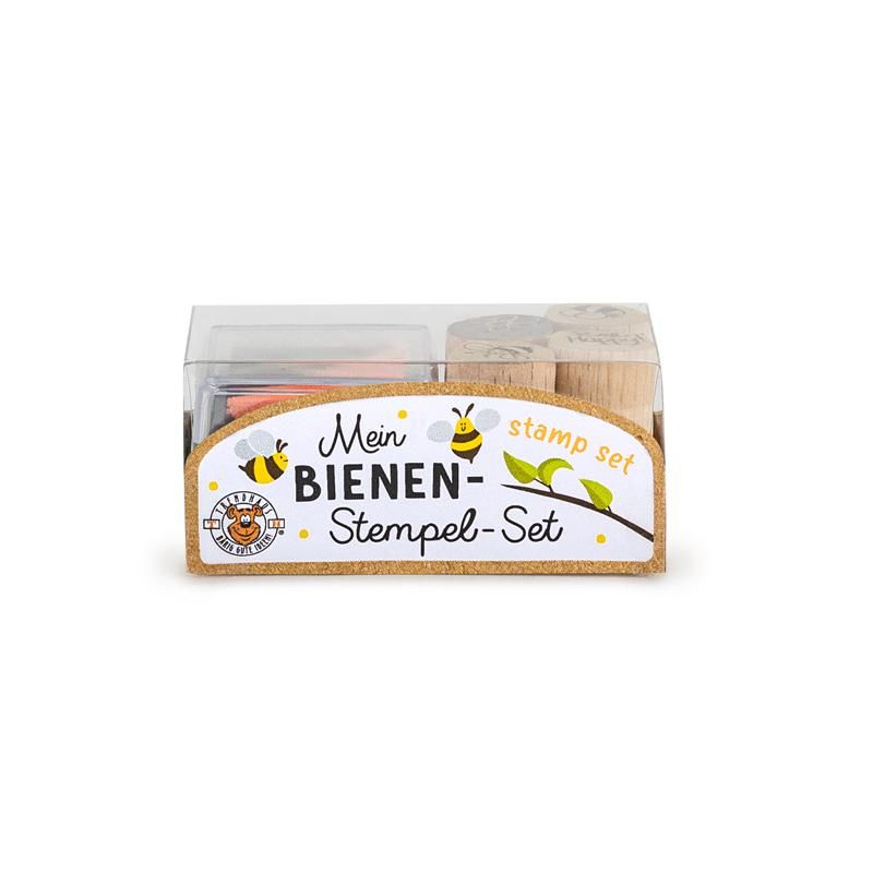 Trendhaus - MEINE BIENENFREUNDE Mini-Holzstempel-Set
