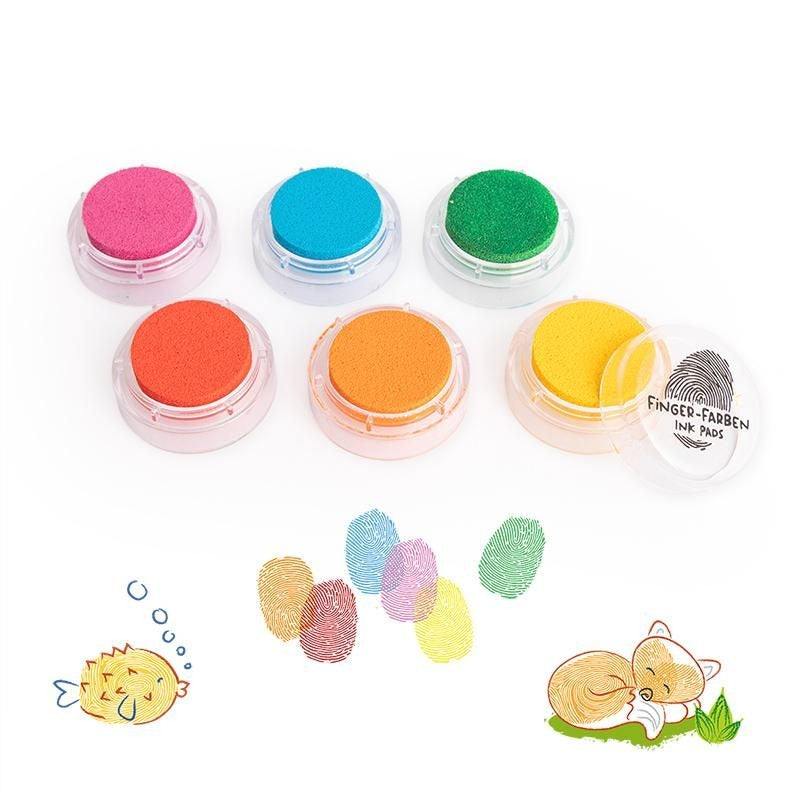 Trendhaus - Fingerstempel-Farben 6er-Turm