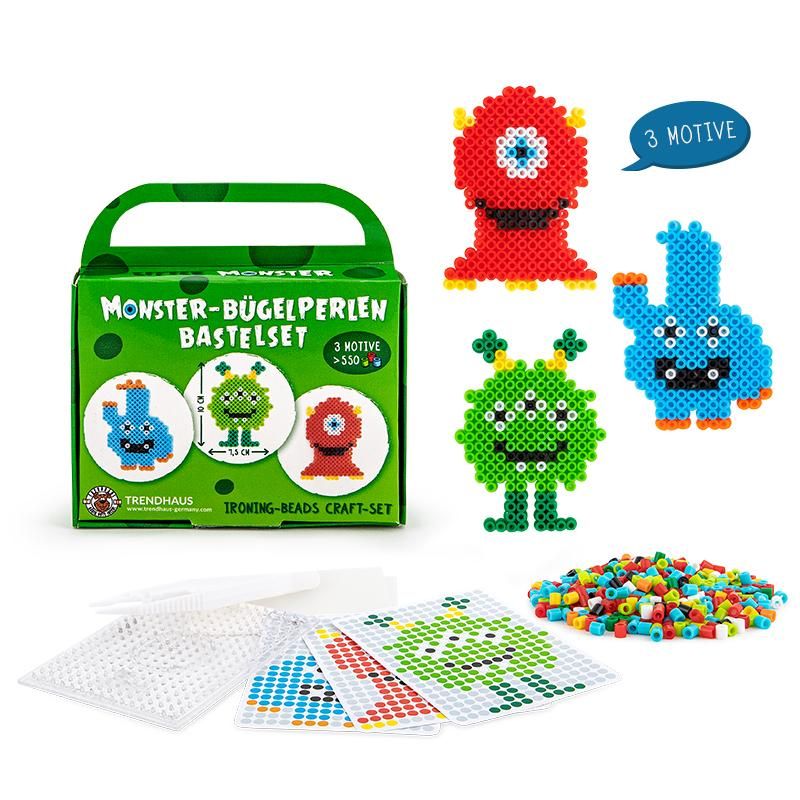 Trendhaus - Little Monster Bügelperlen Bastelkoffer