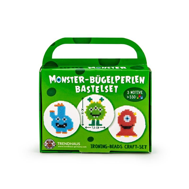 Trendhaus - Little Monster Bügelperlen Bastelkoffer