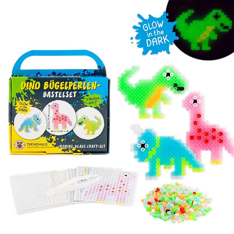 Trendhaus - HEY DINO Bügelperlen Bastelkoffer
