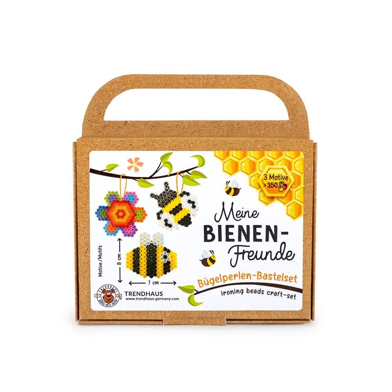 Trendhaus - MEINE BIENENFREUNDE Bügelperlen Bastelkoffer