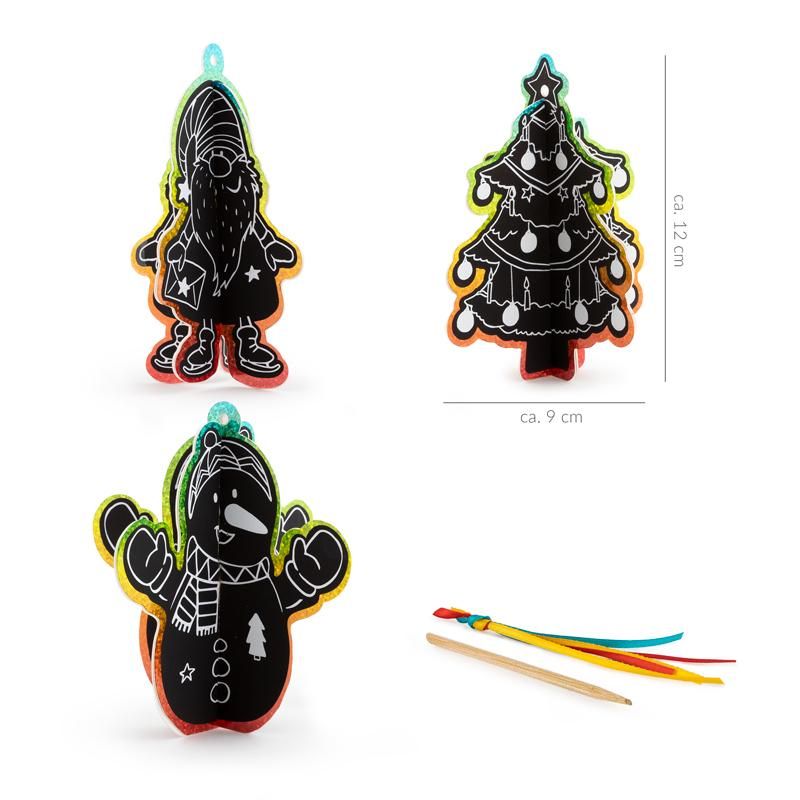 Trendhaus - Wichtel 3D Kratzfiguren Bastelset