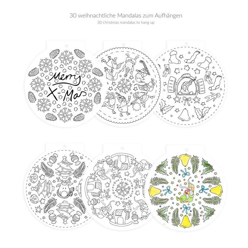 Trendhaus - Wichtel Mandala Malblock