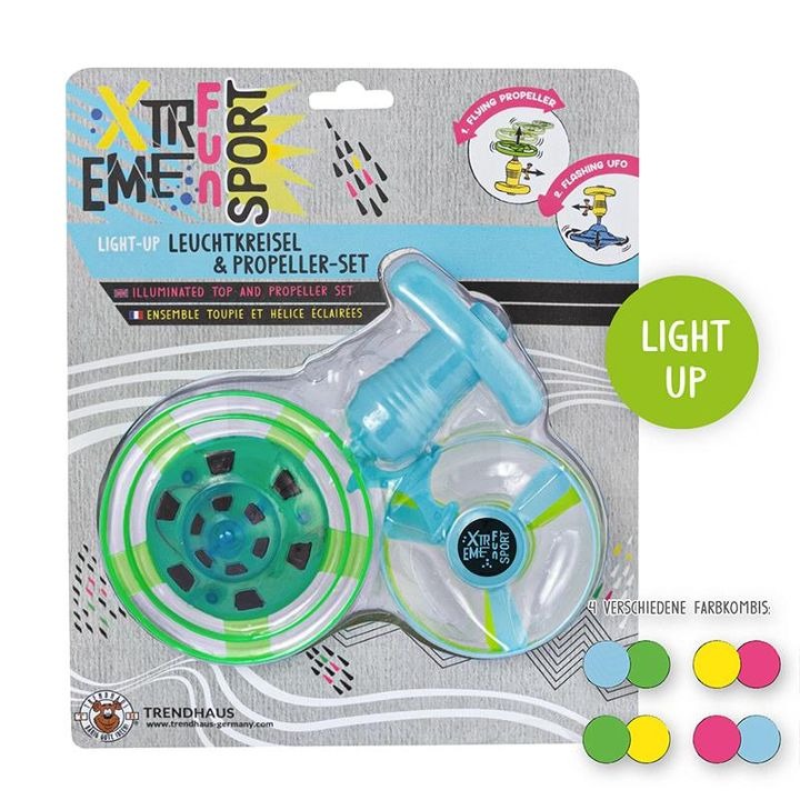 Trendhaus - XTREME Leuchtkreisel & Propeller-Set 4-teilig