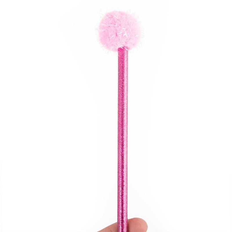 Trendhaus - Bleistift Glitzer mit Pom-Pom Topper
