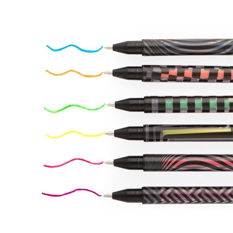 Trendhaus - ALLES FÜR DIE SCHULE Gelpens Neon Colour 6er-Set