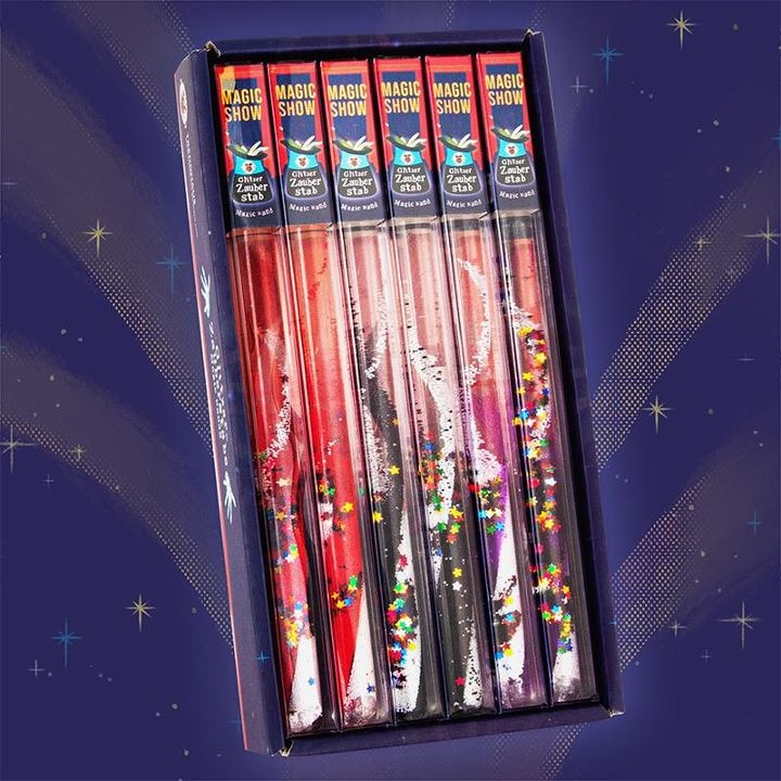 Trendhaus - MAGIC SHOW Zauberstab Glitzer 2-farbig