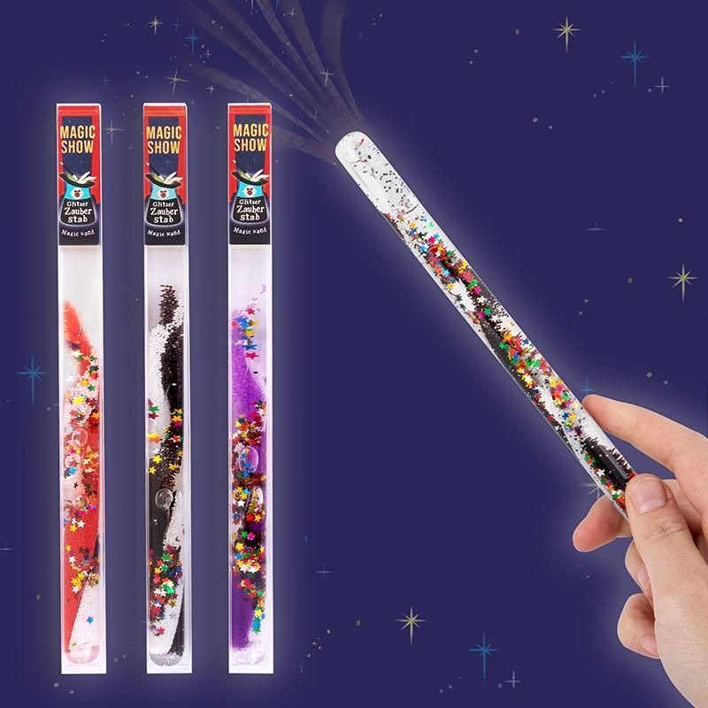 Trendhaus - MAGIC SHOW Zauberstab Glitzer 2-farbig