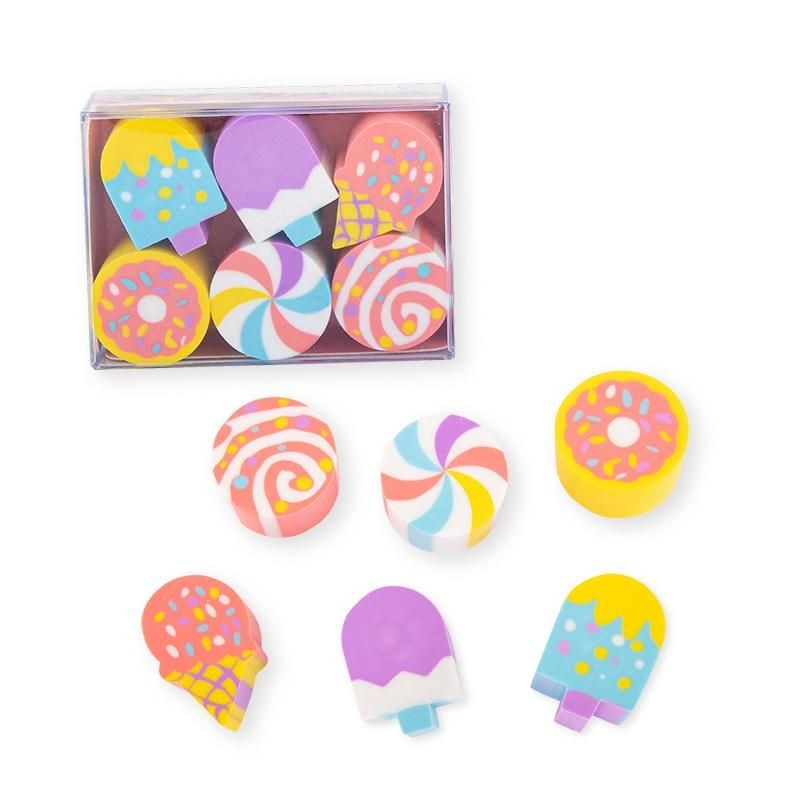 Trendhaus - Radierer Einhorn & Candy Box 6er-Set