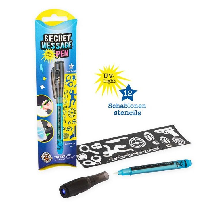Trendhaus - Secret Message Pen inkl. Schablonen