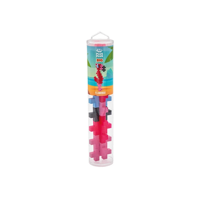 PLUS PLUS - Kreativ Bausteine 15 Stück BIG Flamingo