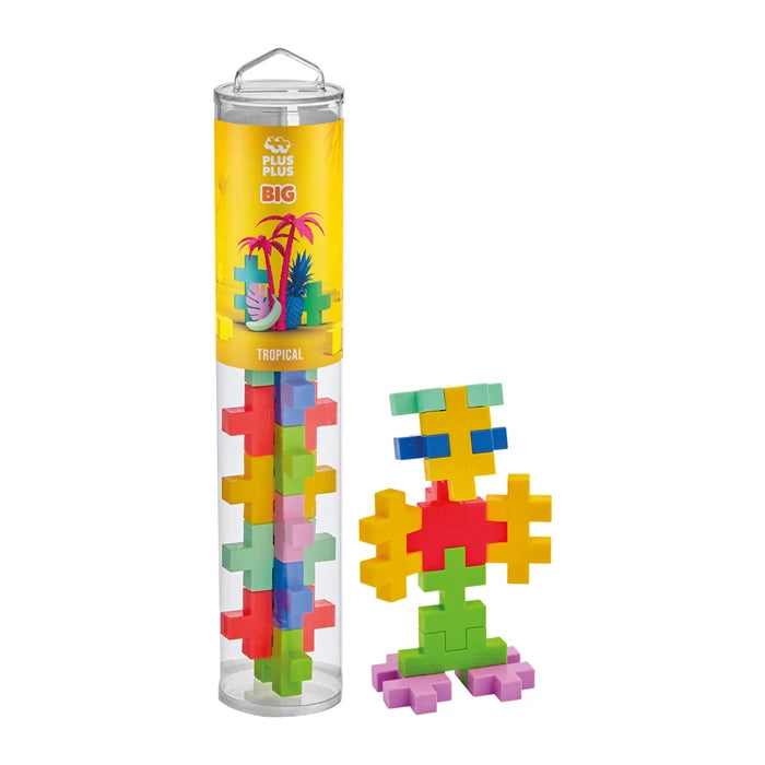 PLUS PLUS - Kreativ Bausteine 15 Stück BIG Tropical