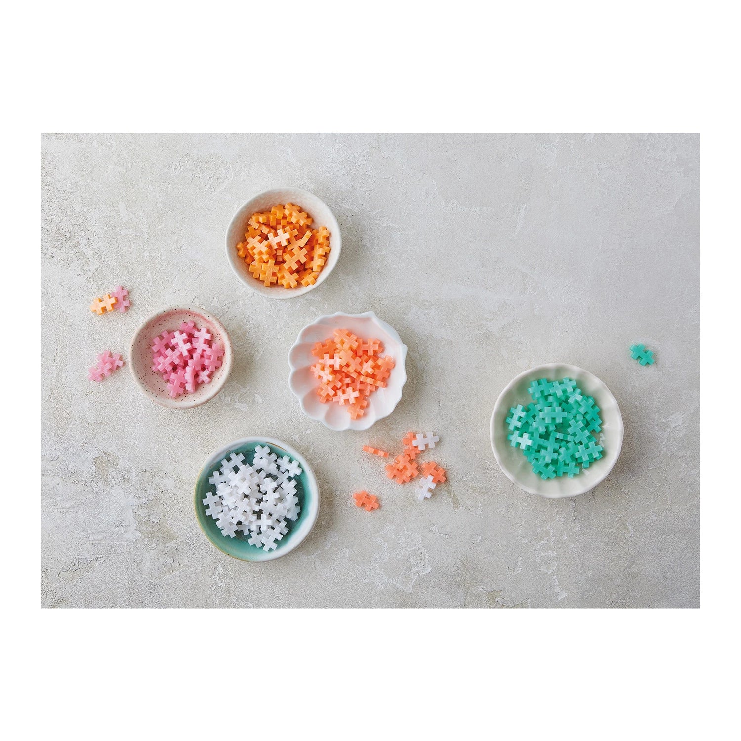 PLUS PLUS - Mini-Bausteine Puzzle Pearl 240 Teile